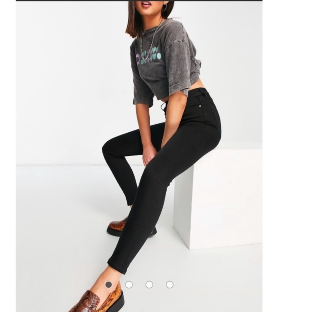 Topshop Black Jamie Jeans